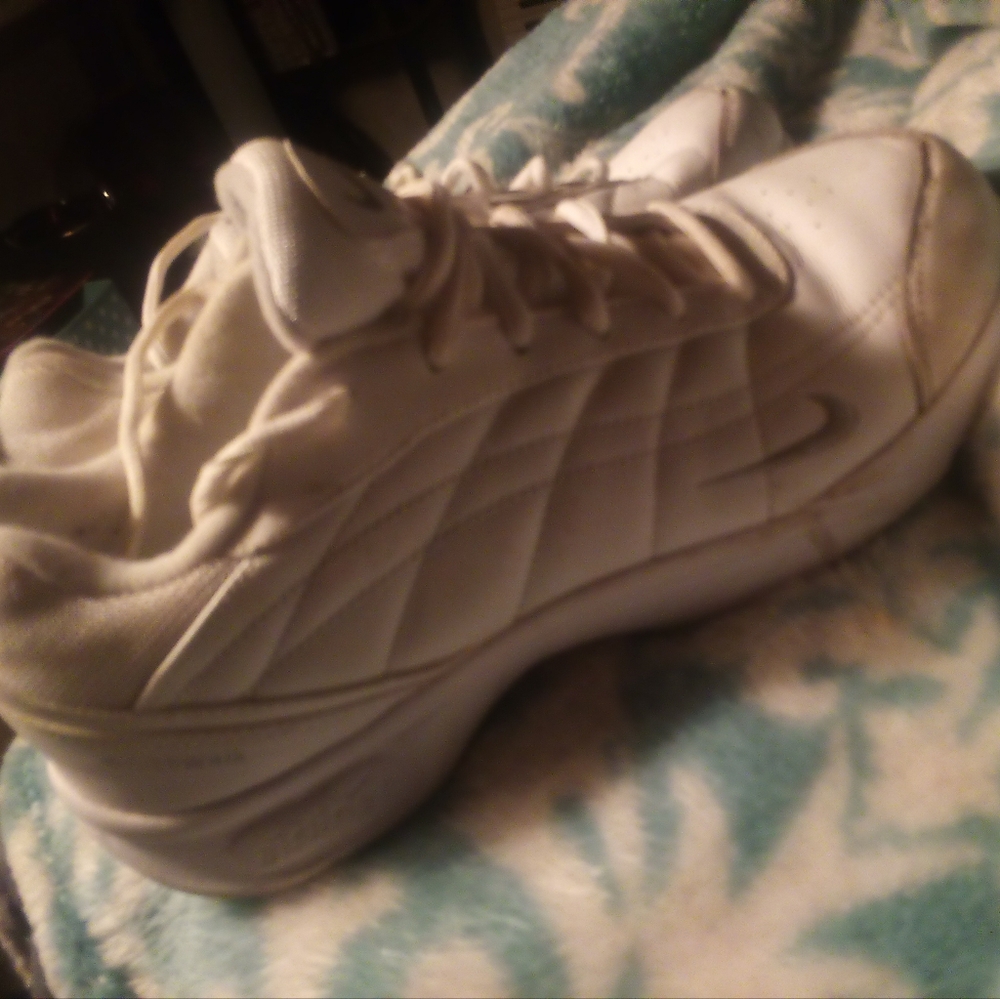 Women's all white NIKES